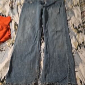 American Eagle Outfitters Blue Wide Leg Jeans